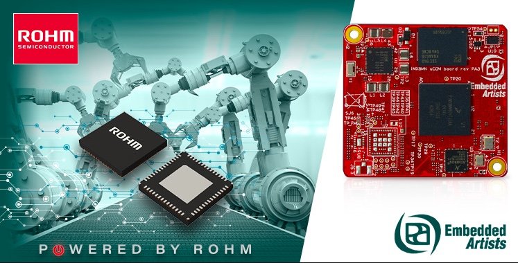 Ultra-Low IQ PMIC from ROHM Selected to Power NXP iMX8M Nano for High Performance Embedded Artists Industrial Control Board